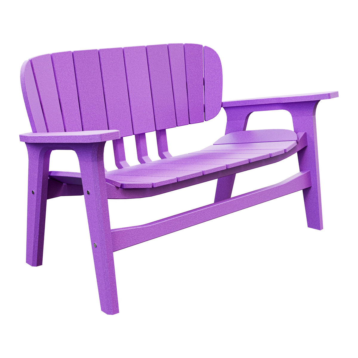 Amish Sierra Nova Poly Love Seat in Bright Purple