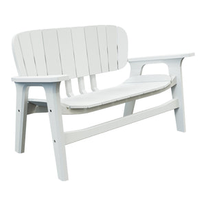 Amish Sierra Nova Poly Love Seat in Bright White