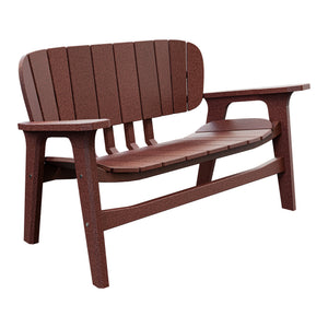 Amish Sierra Nova Poly Love Seat in Cherrywood