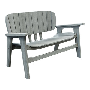 Amish Sierra Nova Poly Love Seat in Driftwood Gray