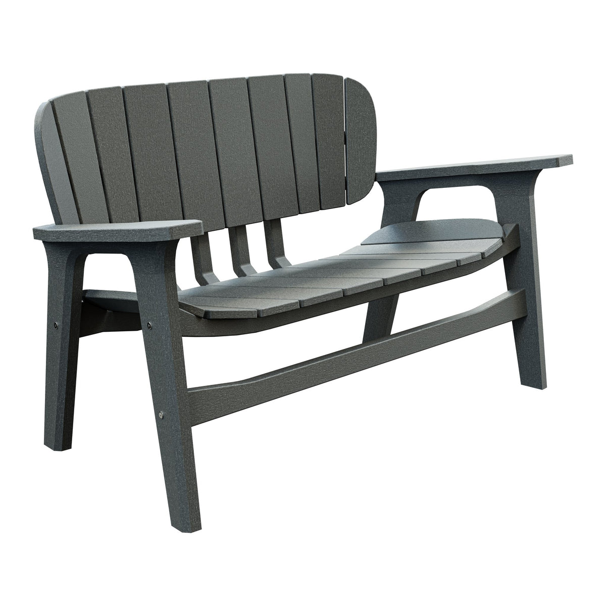 Amish Sierra Nova Poly Love Seat in Gray
