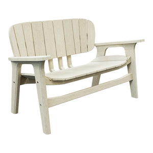 Amish Sierra Nova Poly Love Seat in Seashell