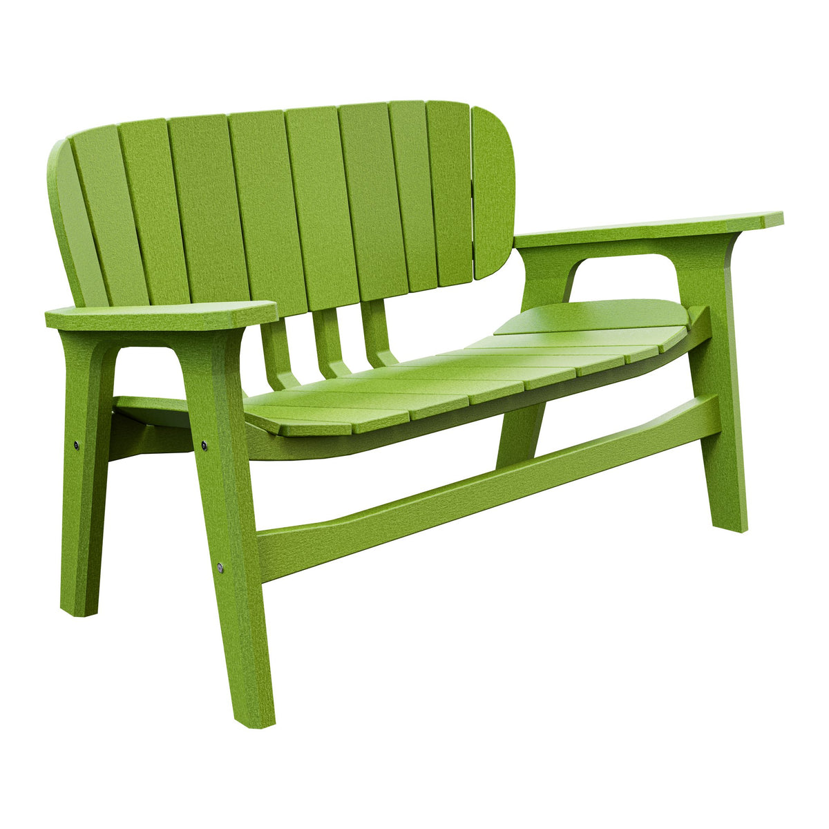 Amish Sierra Nova Poly Love Seat in Tropical Lime Green