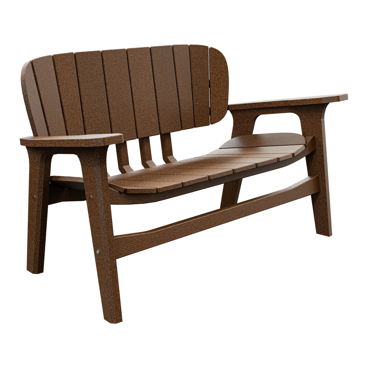 Amish Sierra Nova Poly Love Seat in Tudor Brown