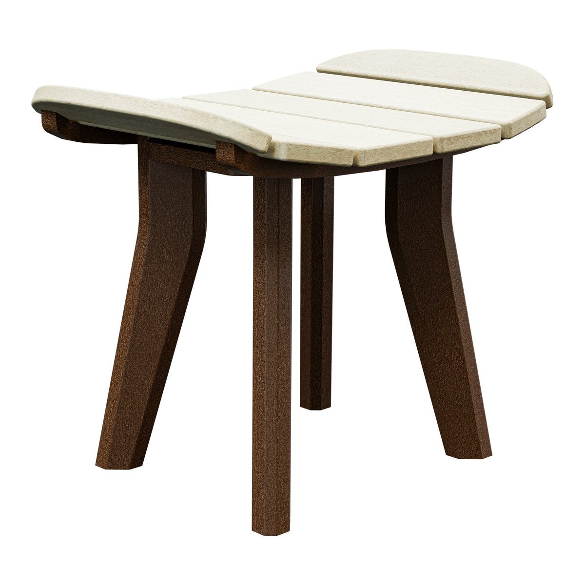 Amish Sierra Nova Patio Ottoman in Birchwood & Tudor Brown
