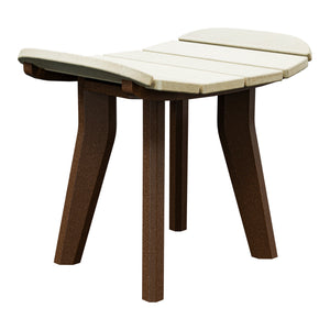 Amish Sierra Nova Patio Ottoman in Birchwood & Tudor Brown