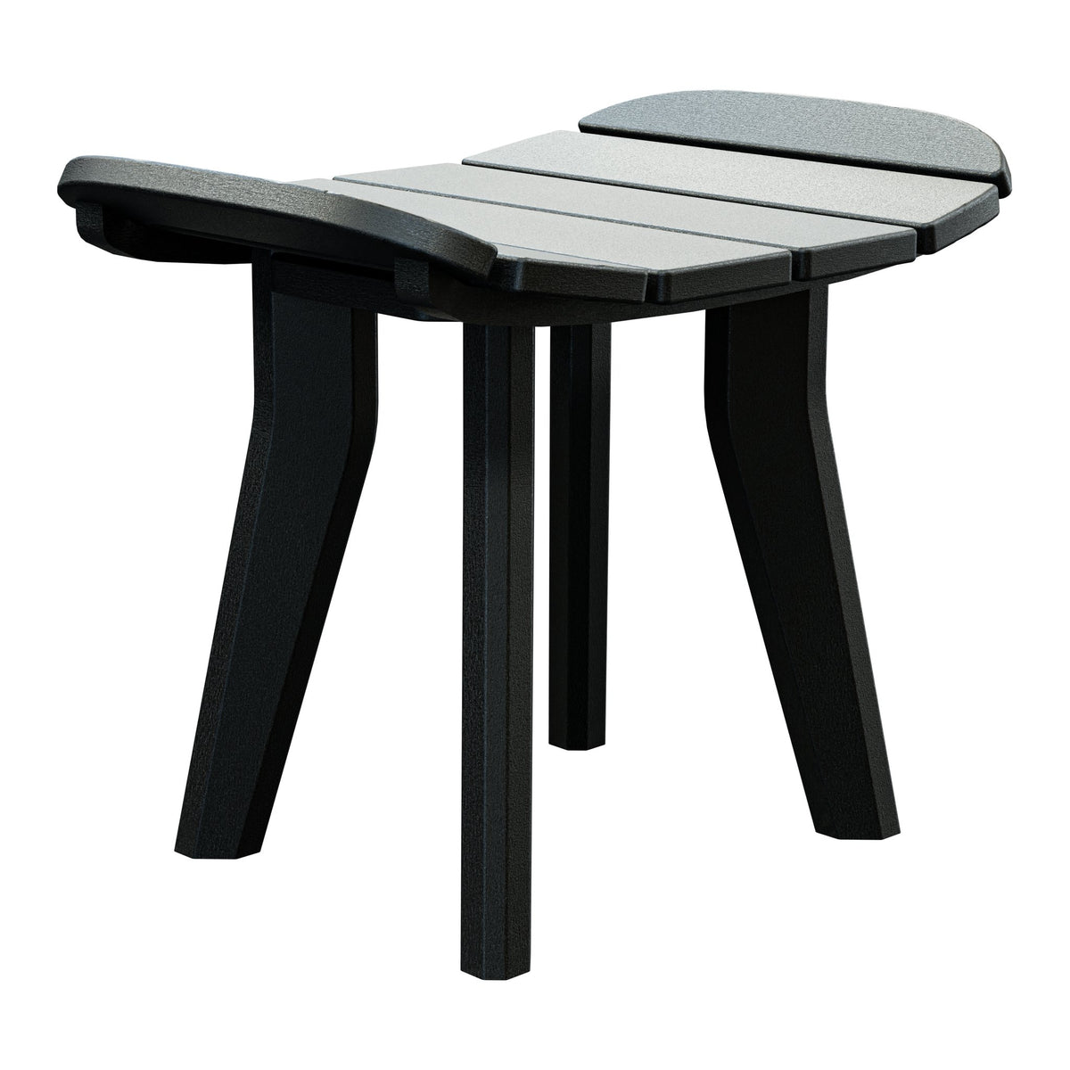 Amish Sierra Nova Patio Ottoman in Black