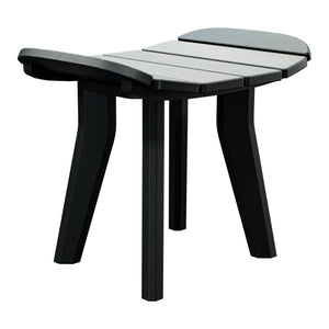 Amish Sierra Nova Patio Ottoman in Black