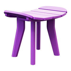 Amish Sierra Nova Patio Ottoman in Bright Purple