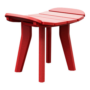 Amish Sierra Nova Patio Ottoman in Cardinal Red