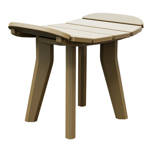 Amish Sierra Nova Patio Ottoman in Weathered Wood