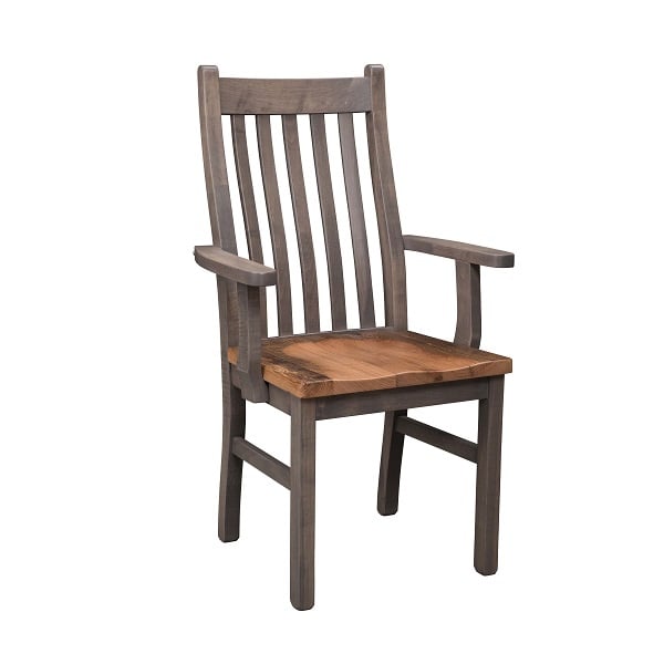 Amish Stroud Rustic Barnwood Arm Chair