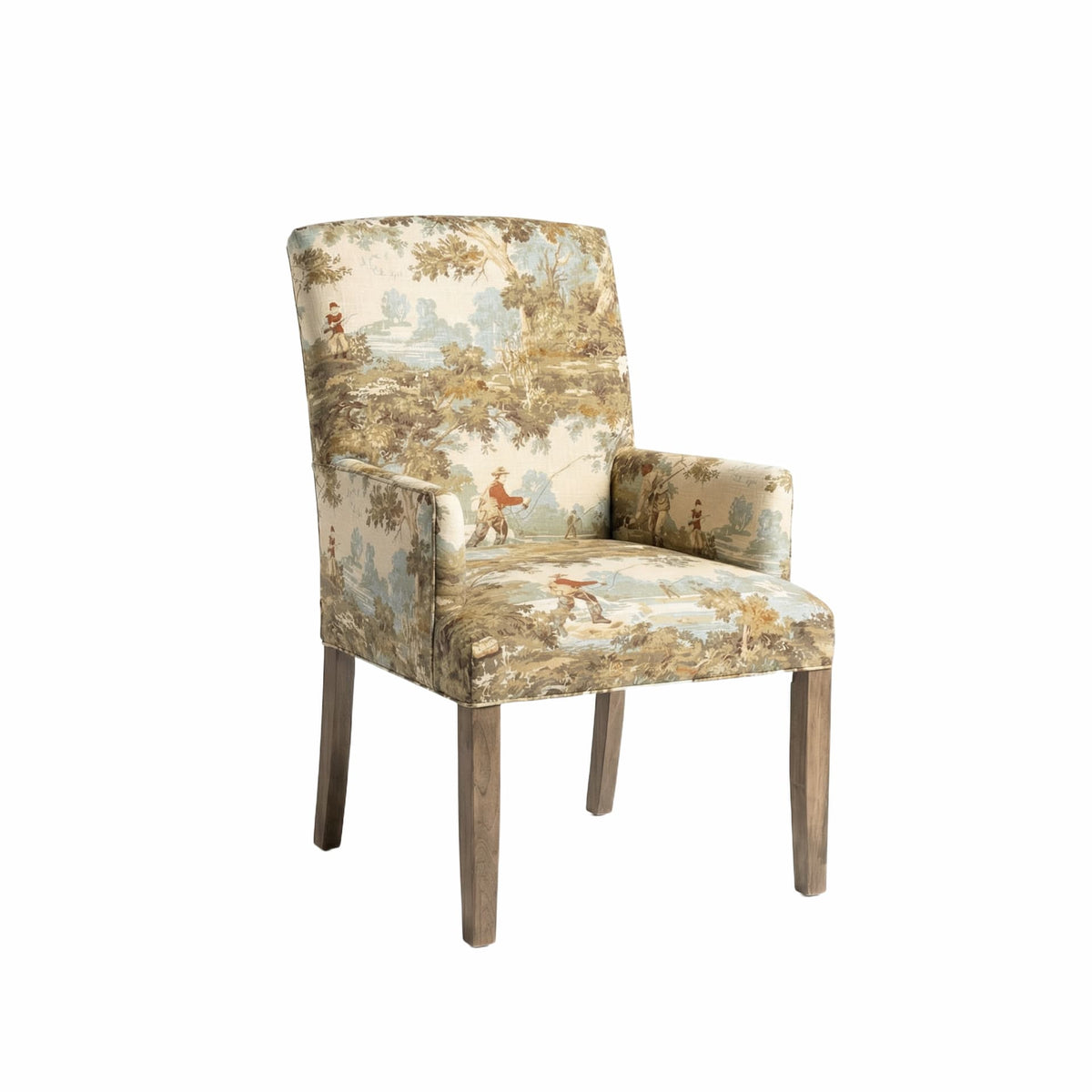 Amish Sylvia Upholstered Cushion Arm Chair