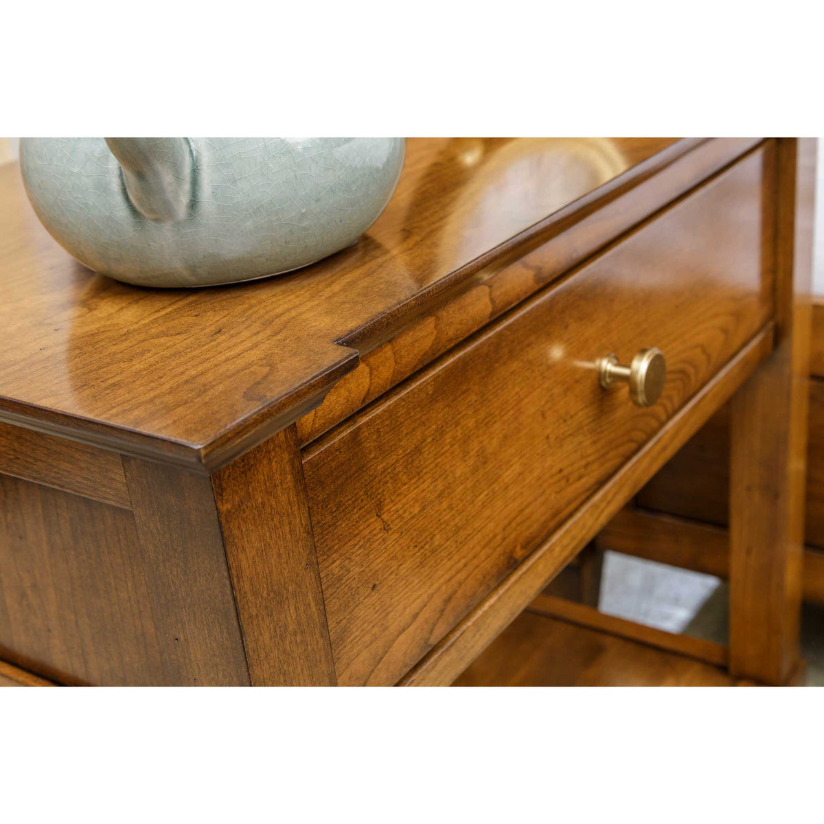 Amish Geneva Solid Wood Open Night Stand