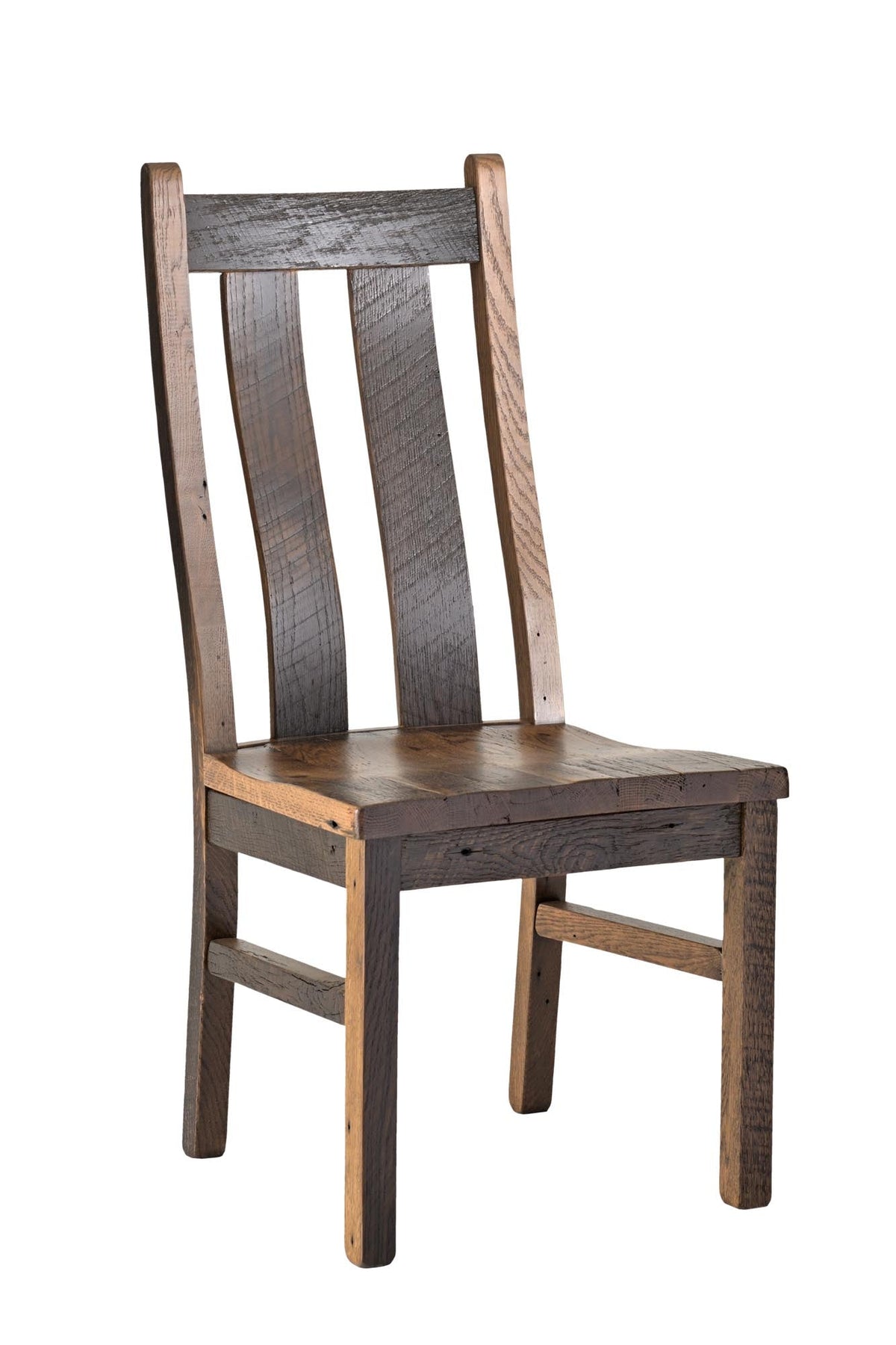 Amish Urmston Rustic Barnwood Side Chair