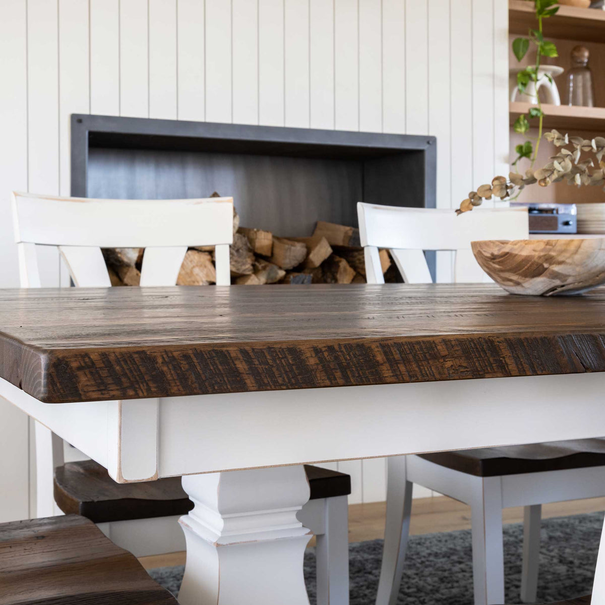 Amish Eastwood Rustic Barnwood Solid Top Table