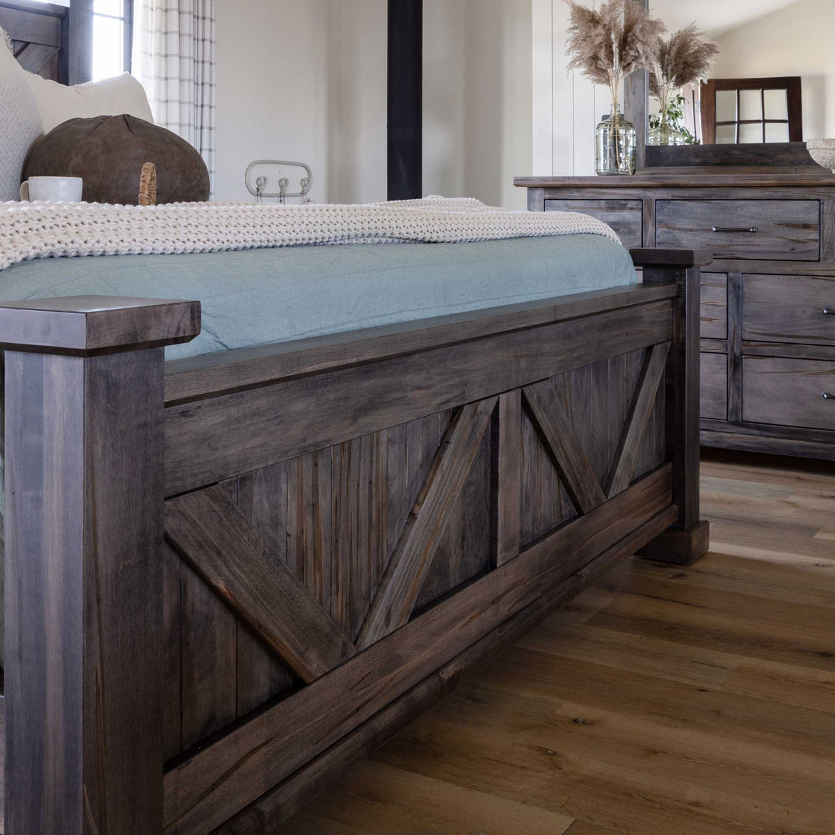 Amish Eastwood Rustic Barnwood Bed