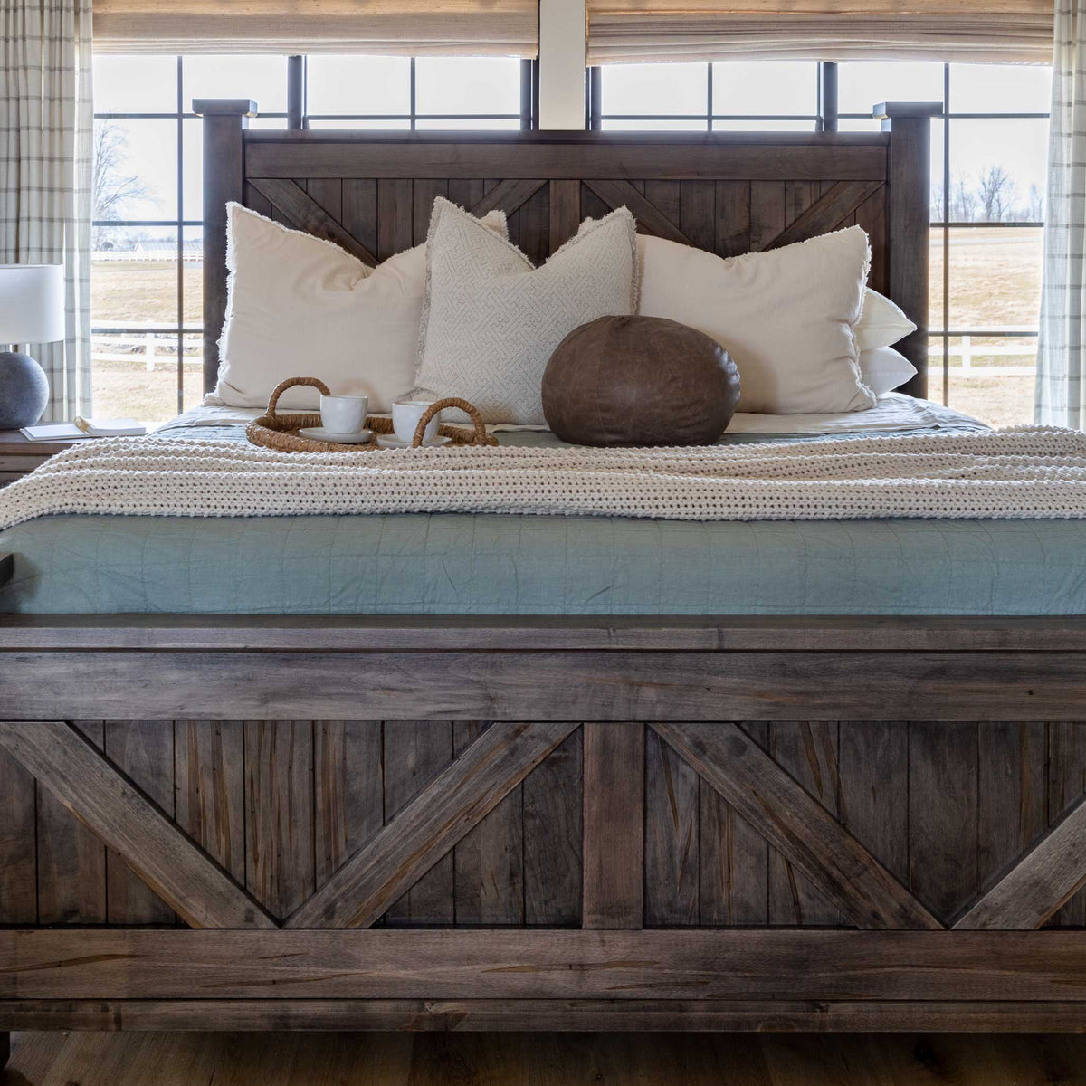 Amish Eastwood Rustic Barnwood Bed