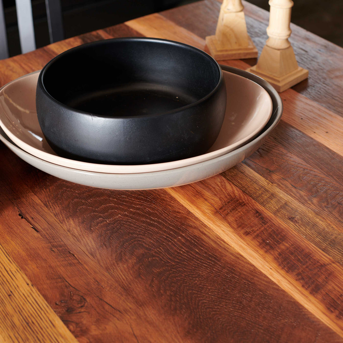 Amish Stroud Extendable Rustic Barnwood Table