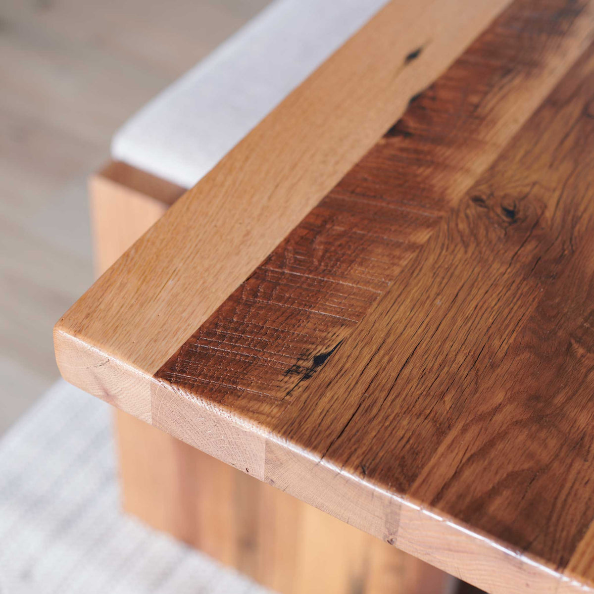 Amish Appleby Rustic Barnwood Solid Top Table