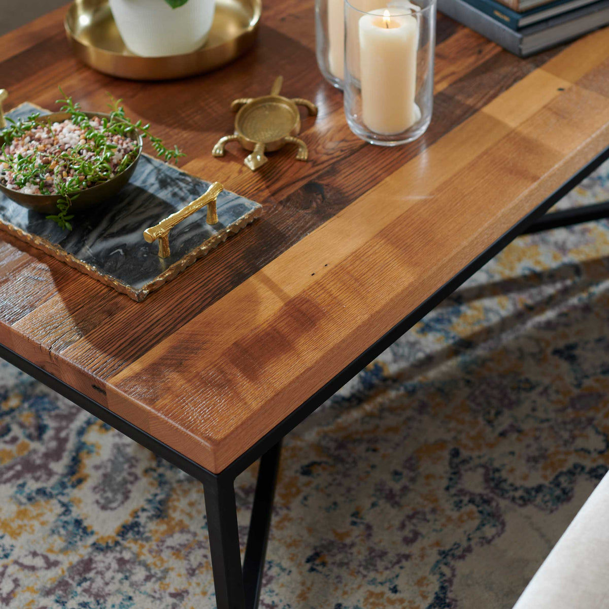 Amish Flagstaff Rustic Barnwood Coffee Table