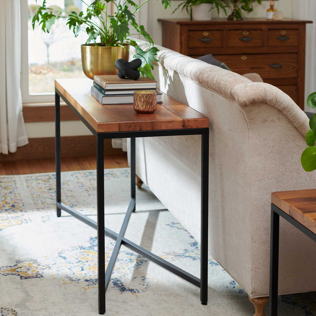 Amish Flagstaff Rustic Barnwood Sofa Table