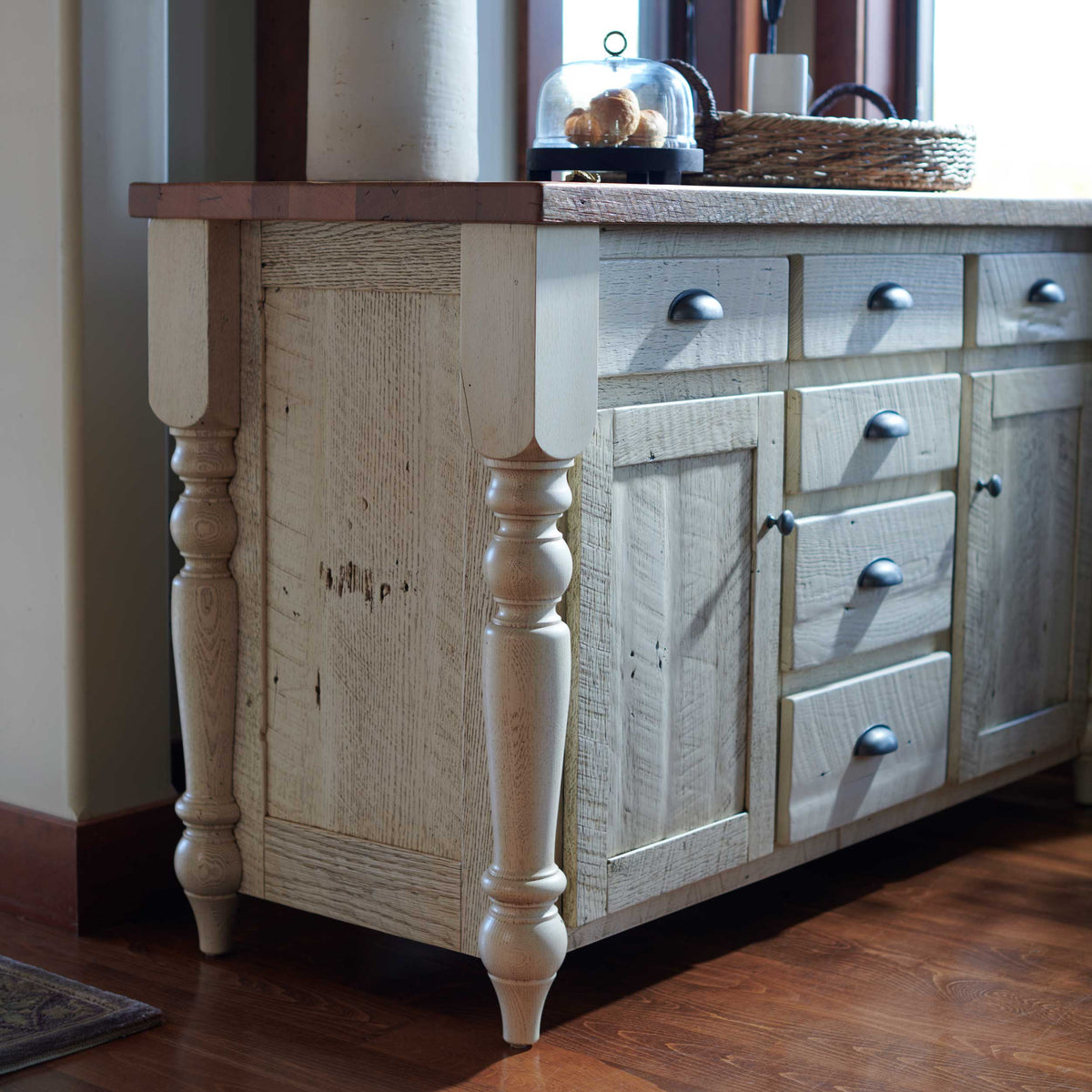 Amish Strasburg Rustic Barnwood Server