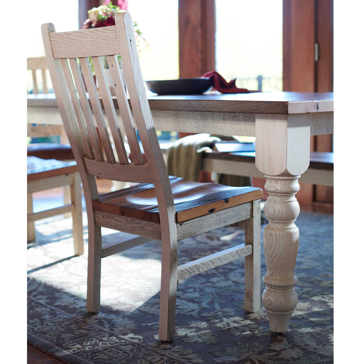 Amish Strasburg Rustic Barnwood Side Chair