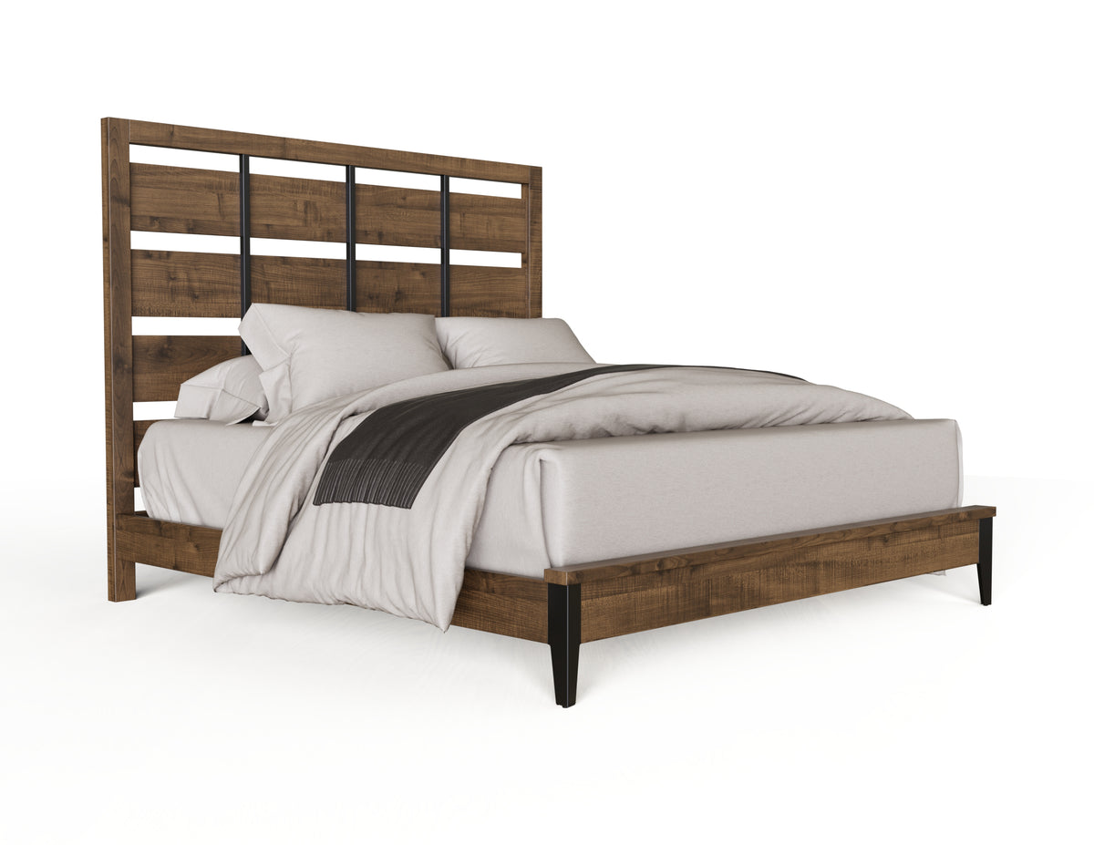 Amish Zuma Rustic Barnwood Bed