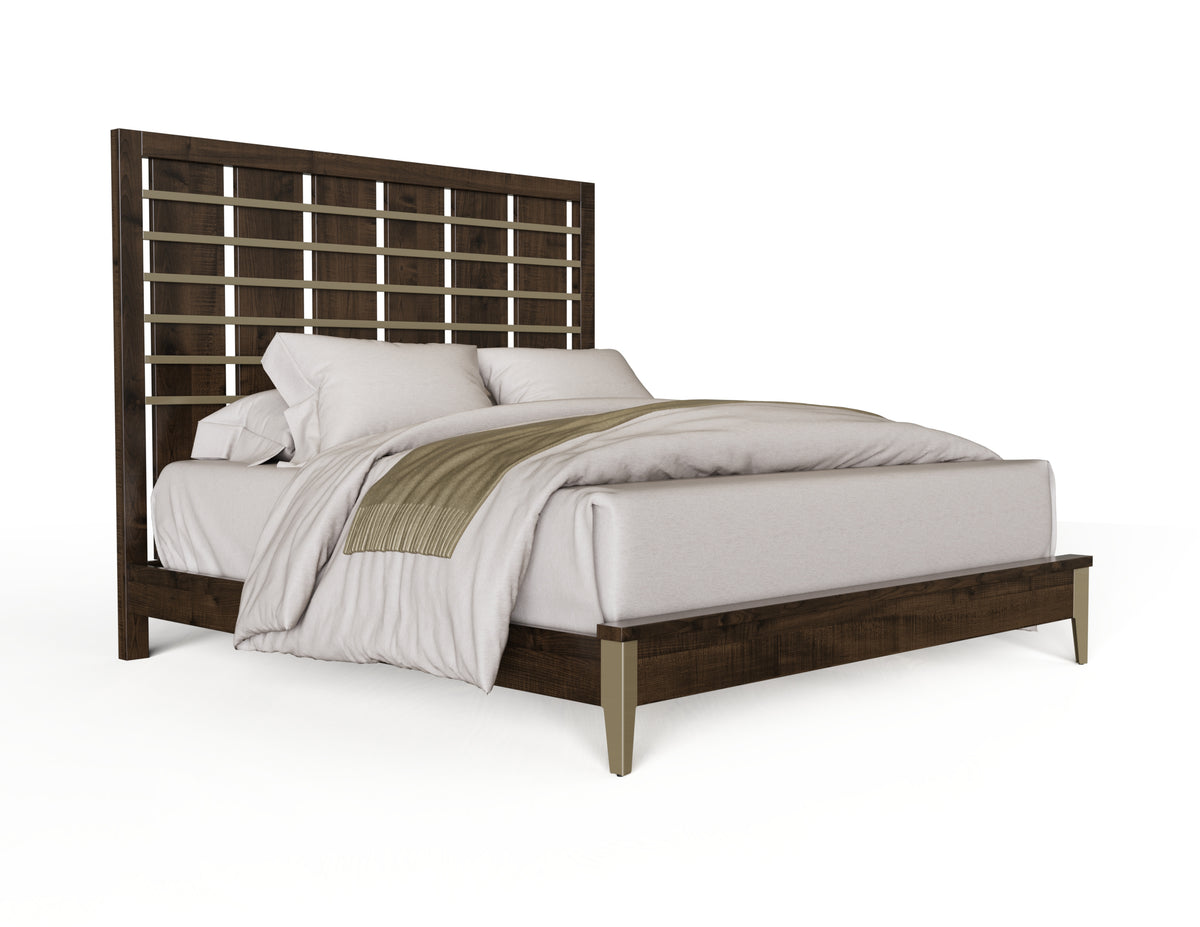 Amish Biscayne Rustic Barnwood Bed