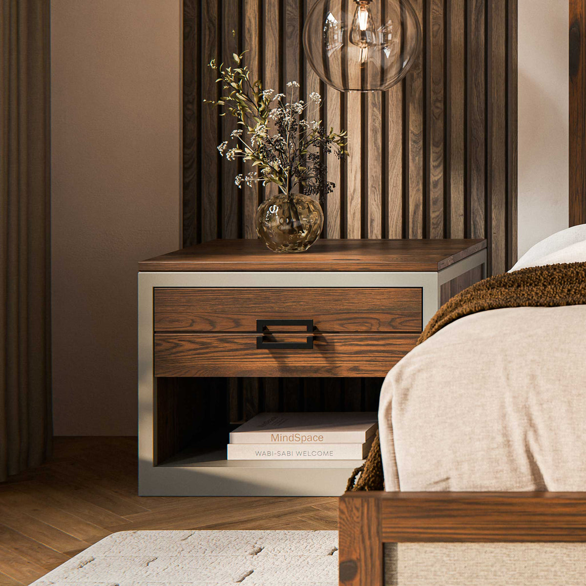 Amish Siesta Key Night Stand 1 Drawer