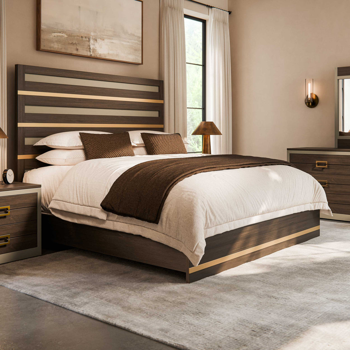 Amish Siesta Key Bed Wood Panel Bed