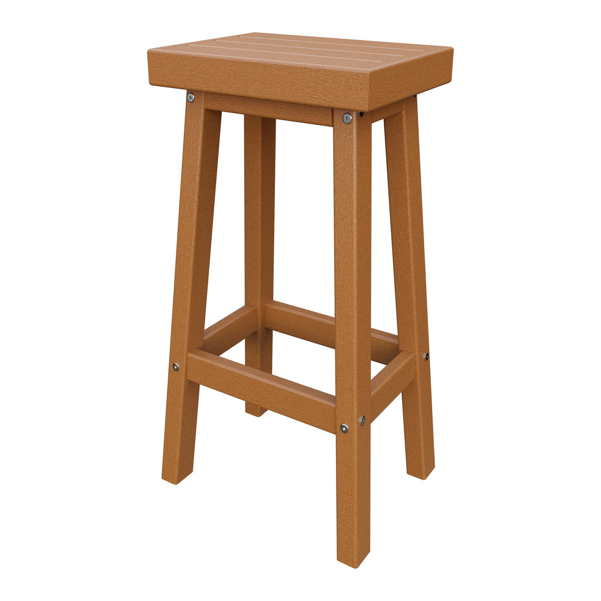 Amish Coastal Modern Patio Barstool in Cedar