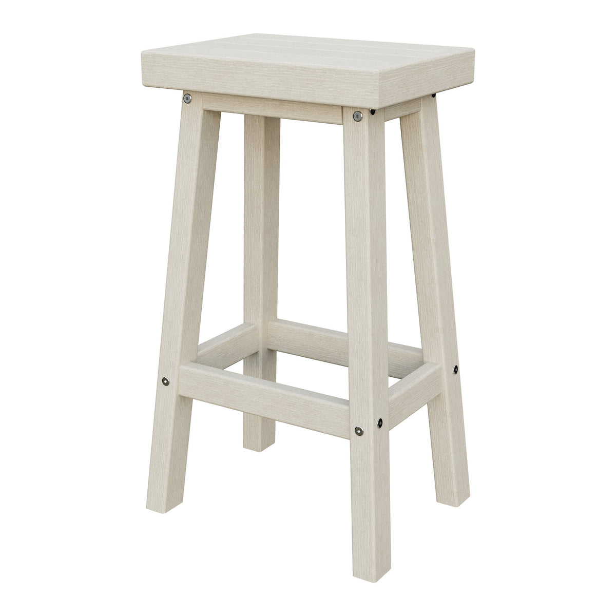 Amish Coastal Modern Patio Barstool in Seashell