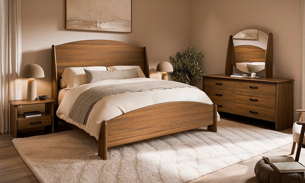 Amish Trinidad Rustic Barnwood 5pc Bedroom Set