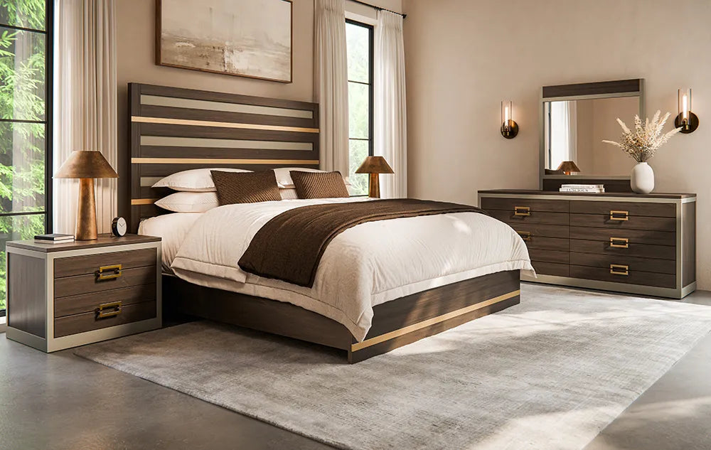 Amish Siesta Key Rustic Barnwood 5pc Bedroom Set