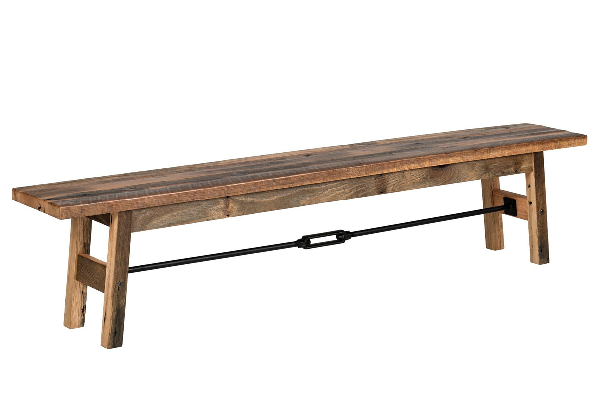 Amish Lakewood Rustic Barnwood Bench