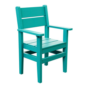 Amish Everyday Value Poly Dining Armchair in Aruba Blue