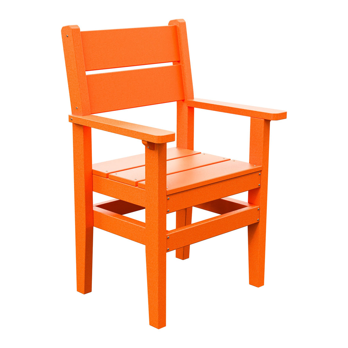 Amish Everyday Value Poly Dining Armchair in Bright Orange