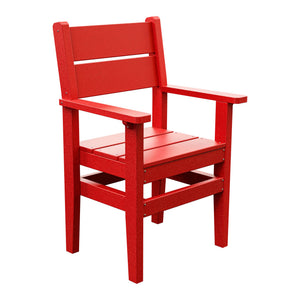 Amish Everyday Value Poly Dining Armchair in Cardinal Red
