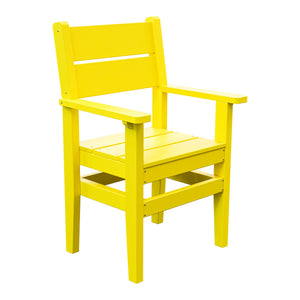 Amish Everyday Value Poly Dining Armchair in Lemon Yellow