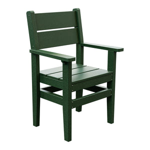 Amish Everyday Value Poly Dining Armchair in Turf Green