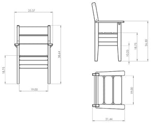 Amish Everyday Value Poly Dining Armchair
