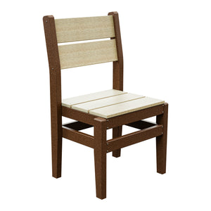 Amish Everyday Value Poly Dining Side Chair in Birchwood & Tudor Brown