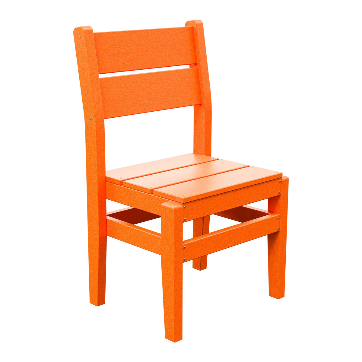 Amish Everyday Value Poly Dining Side Chair in Bright Orange
