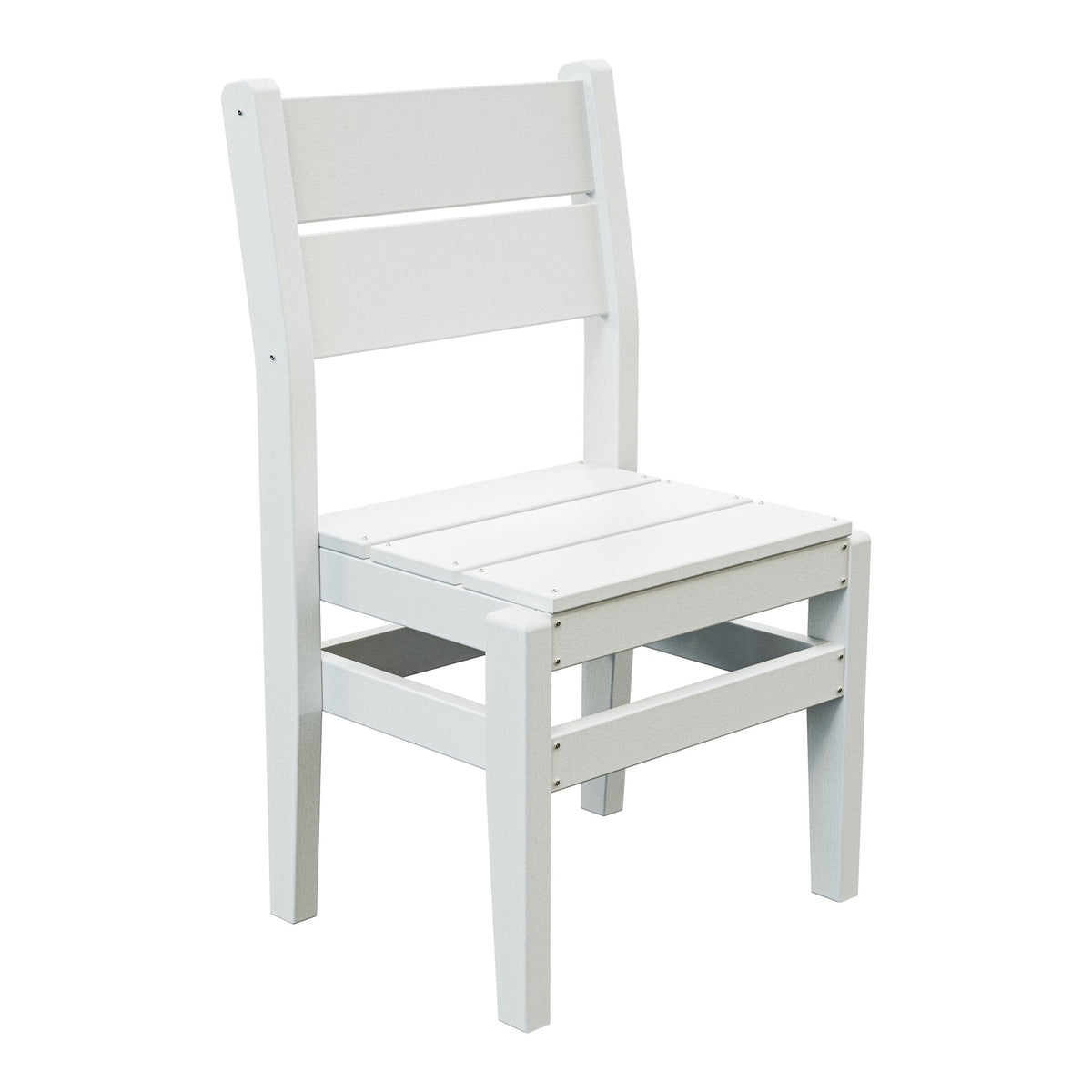 Amish Everyday Value Poly Dining Side Chair in Bright White
