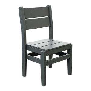 Amish Everyday Value Poly Dining Side Chair in Gray