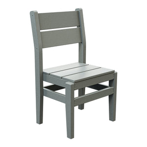 Amish Everyday Value Poly Dining Side Chair in Light Gray