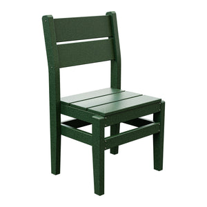 Amish Everyday Value Poly Dining Side Chair in Turf Green