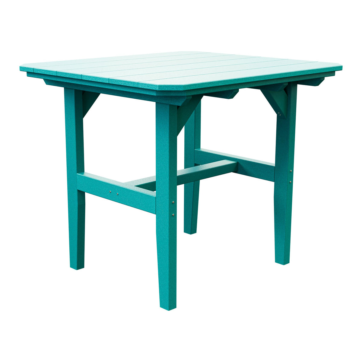 Amish Everyday Value Poly Outdoor Dining Table in Aruba Blue